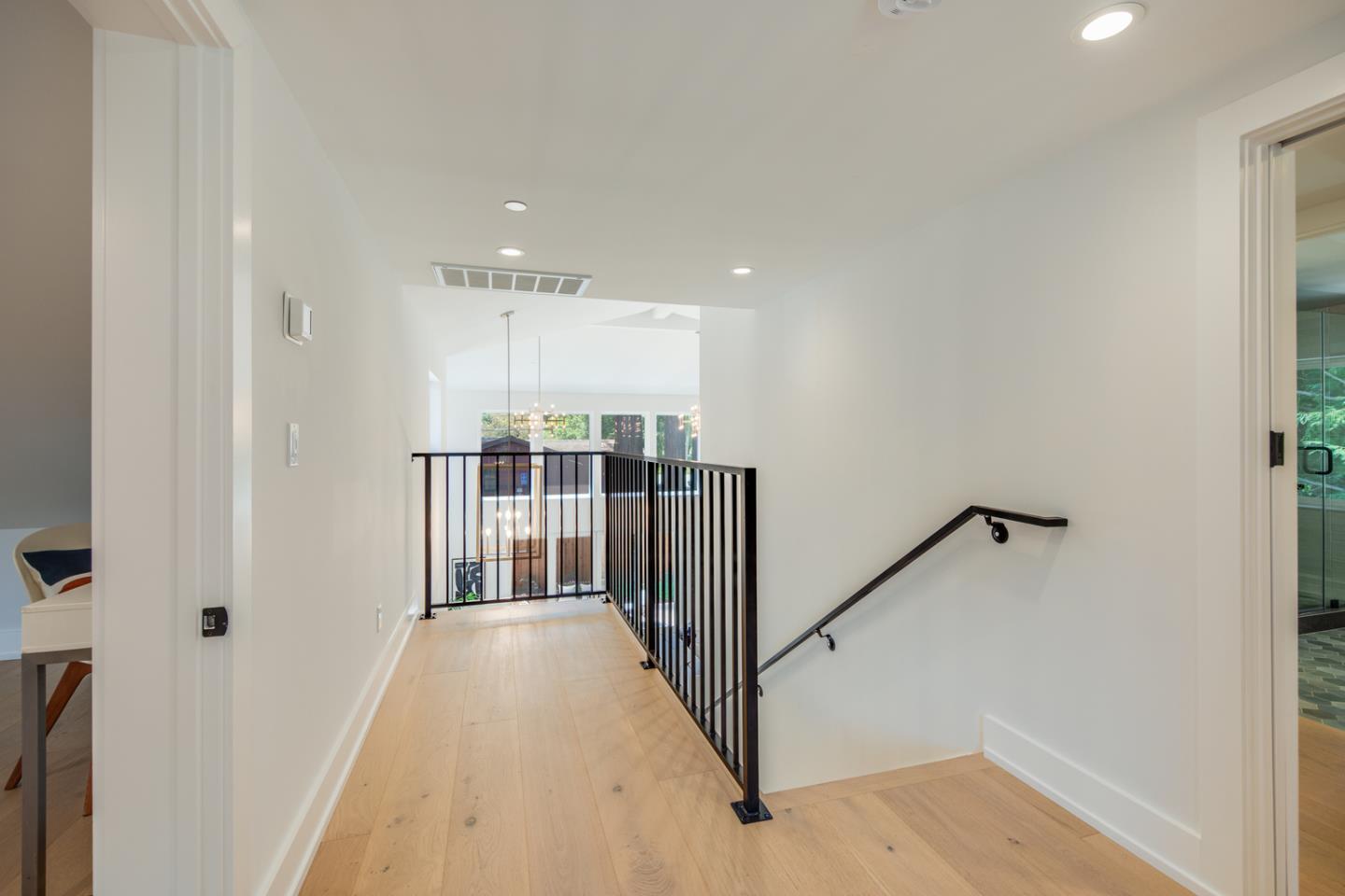 846 Portola Road Portola Valley, CA 94028 - Photo 49 of 80 a view of a hallway with stairs