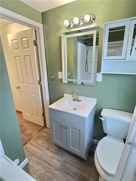 927 Greenhill Road Pittsburgh, PA 15209 - Photo 4 of 41 a bathroom with a toilet sink and mirror