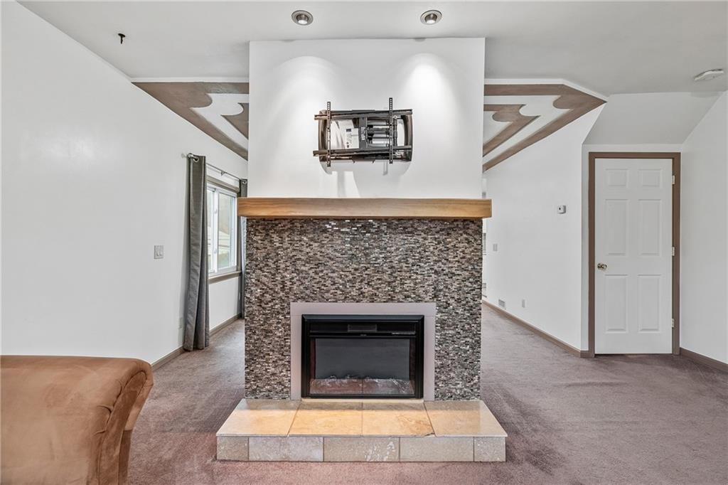 927 Greenhill Road Pittsburgh, PA 15209 - Photo 9 of 41 a living room with furniture and a fireplace