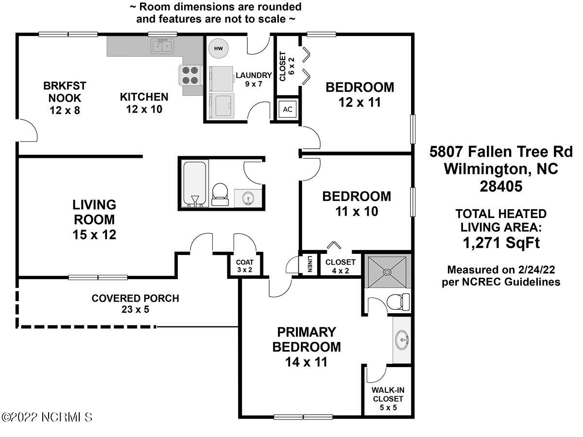 5807 Fallen Tree Road Wilmington, NC 28405 - Photo 11 of 11 5807 Fallen Tree - FLOOR PLAN