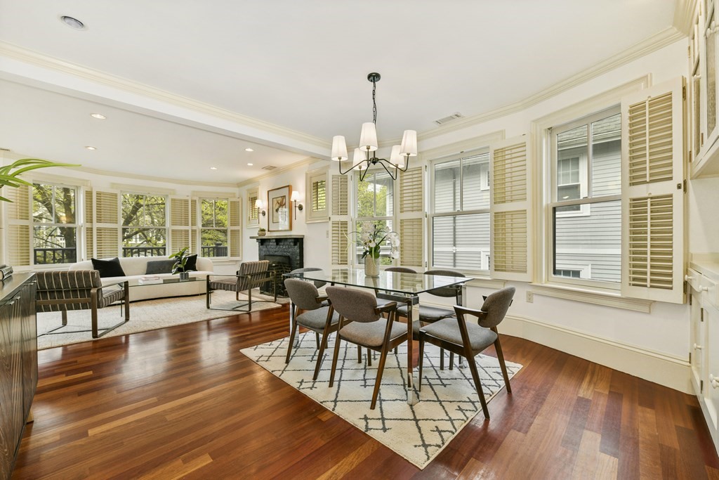 35 Blakeslee Street Cambridge, MA 02138 - Photo 18 of 31 a view of a dining room with furniture and wooden floor