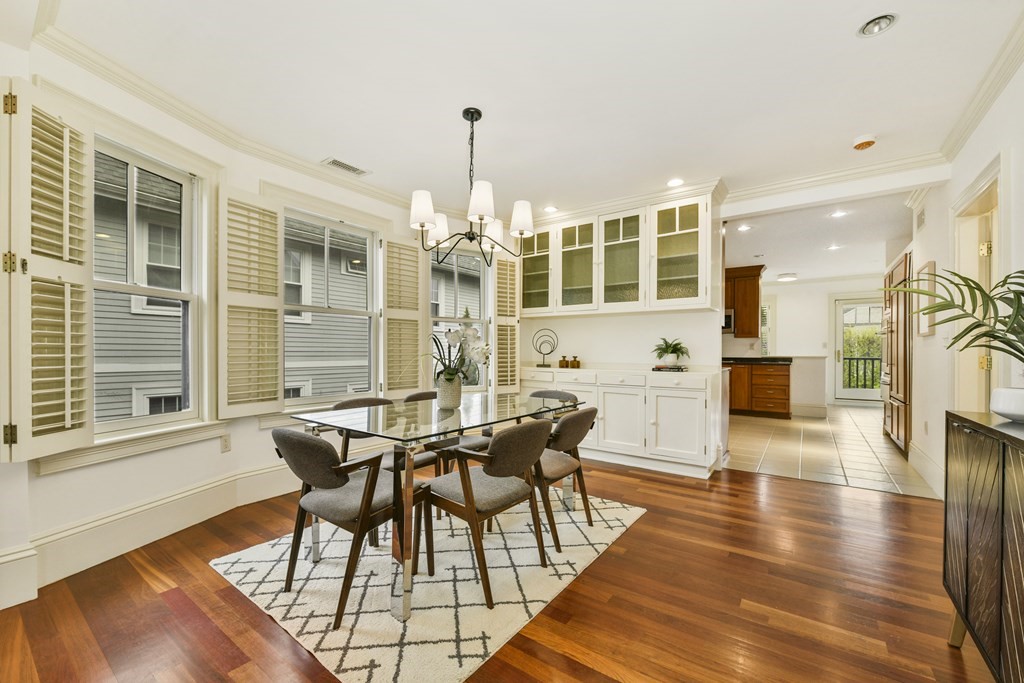 35 Blakeslee Street Cambridge, MA 02138 - Photo 19 of 31 a view of a dining room with furniture and wooden floor