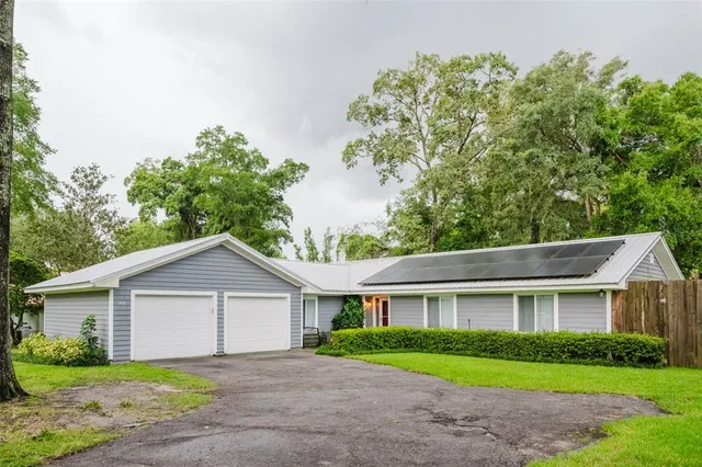 front view of a house and a yard
