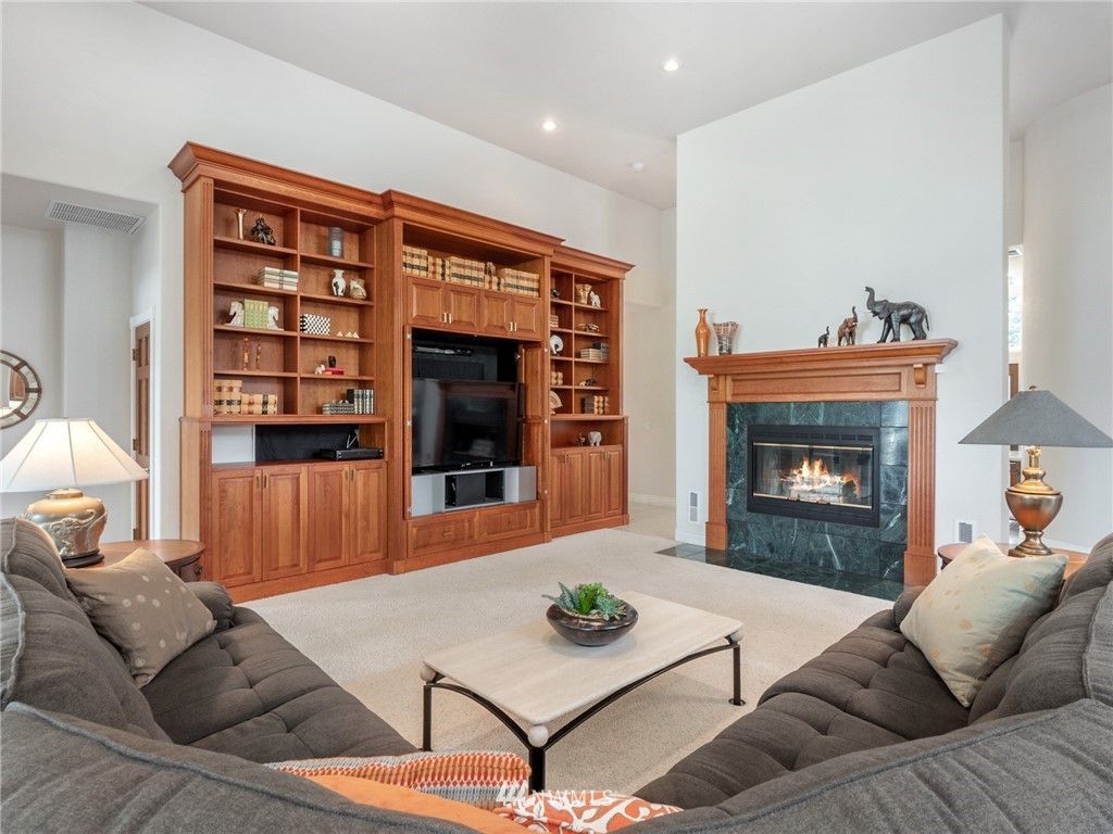 2599 Seminary Hill Road Centralia, WA 98531 - Photo 6 of 29 a living room with furniture and a fireplace