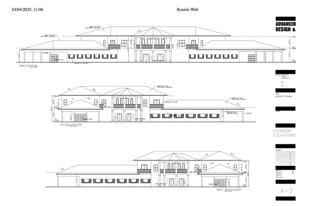 a view of a pool with a patio