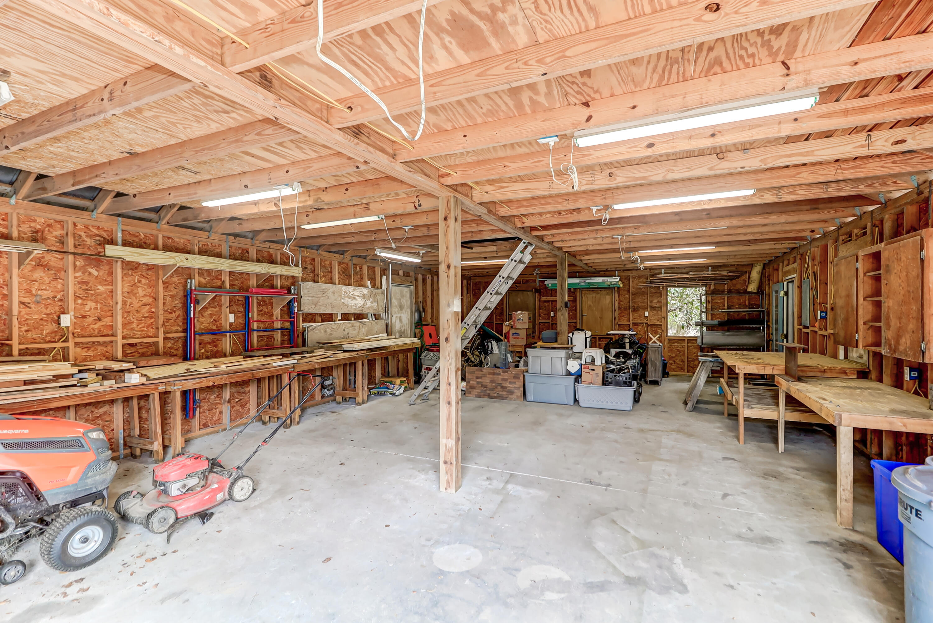 6717 Bears Bluff Road Wadmalaw Island, SC 29487 - Photo 45 of 48 Interior of the Garage/Workshop