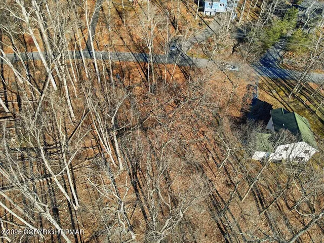 a view of a road with a building