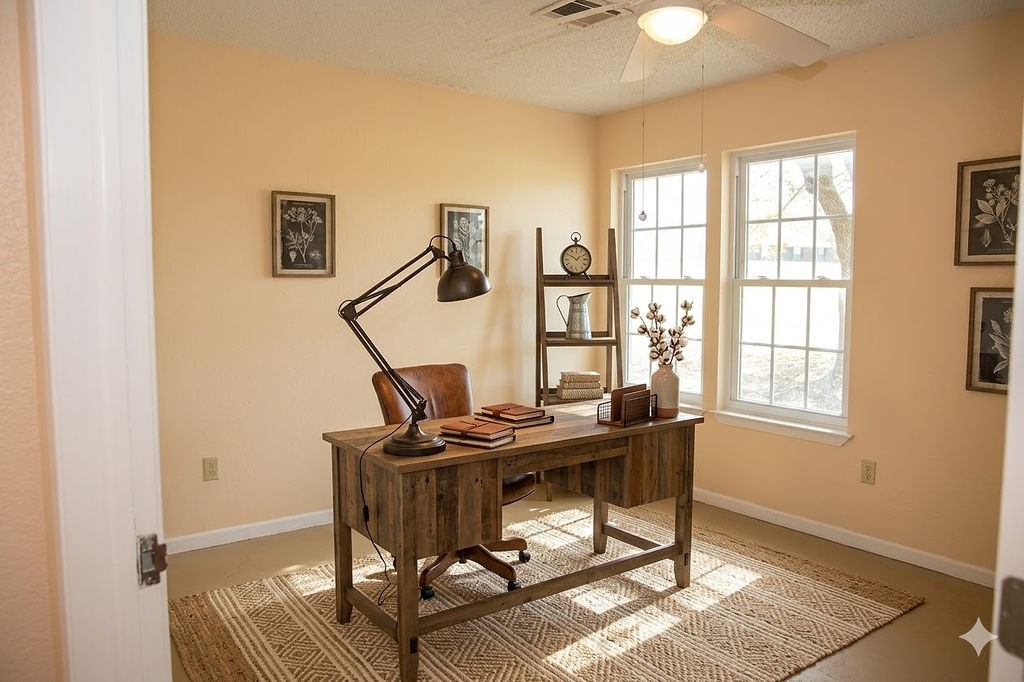 261 Rabbit Hill Lorena, TX 76655 - Photo 23 of 50 a view of a workspace with furniture and a window