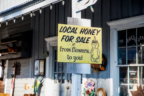 a sign on the side of a building