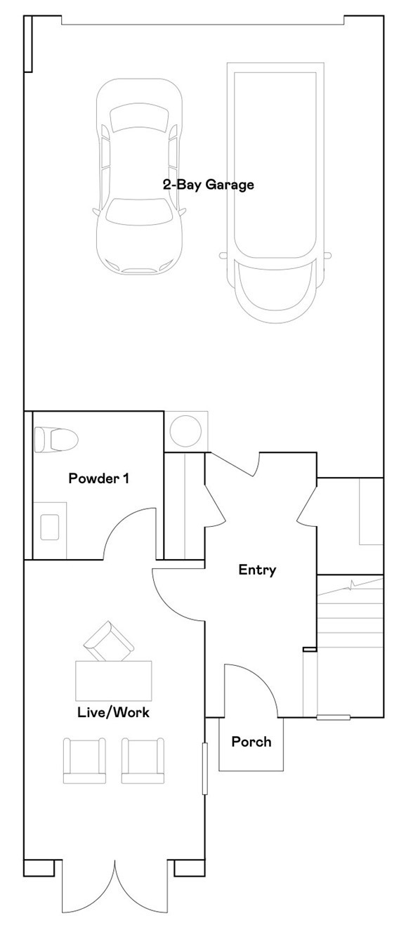 8483 Tapia Way Rancho Cucamonga, CA 91730 - Photo 24 of 26 Residence 2 - level 1 floorplan