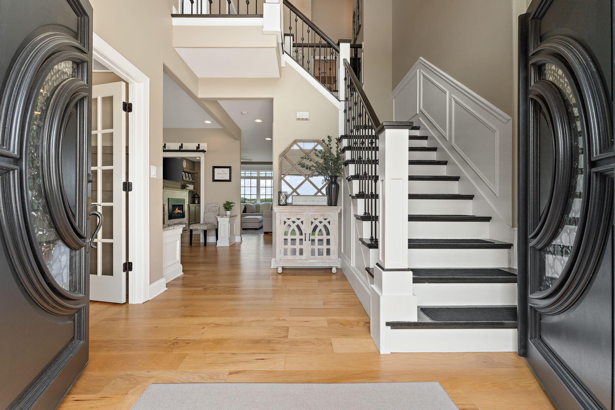 9192 Michigan Drive Crown Point, IN 46307 - Photo 6 of 66 a view of entryway and hall with wooden floor