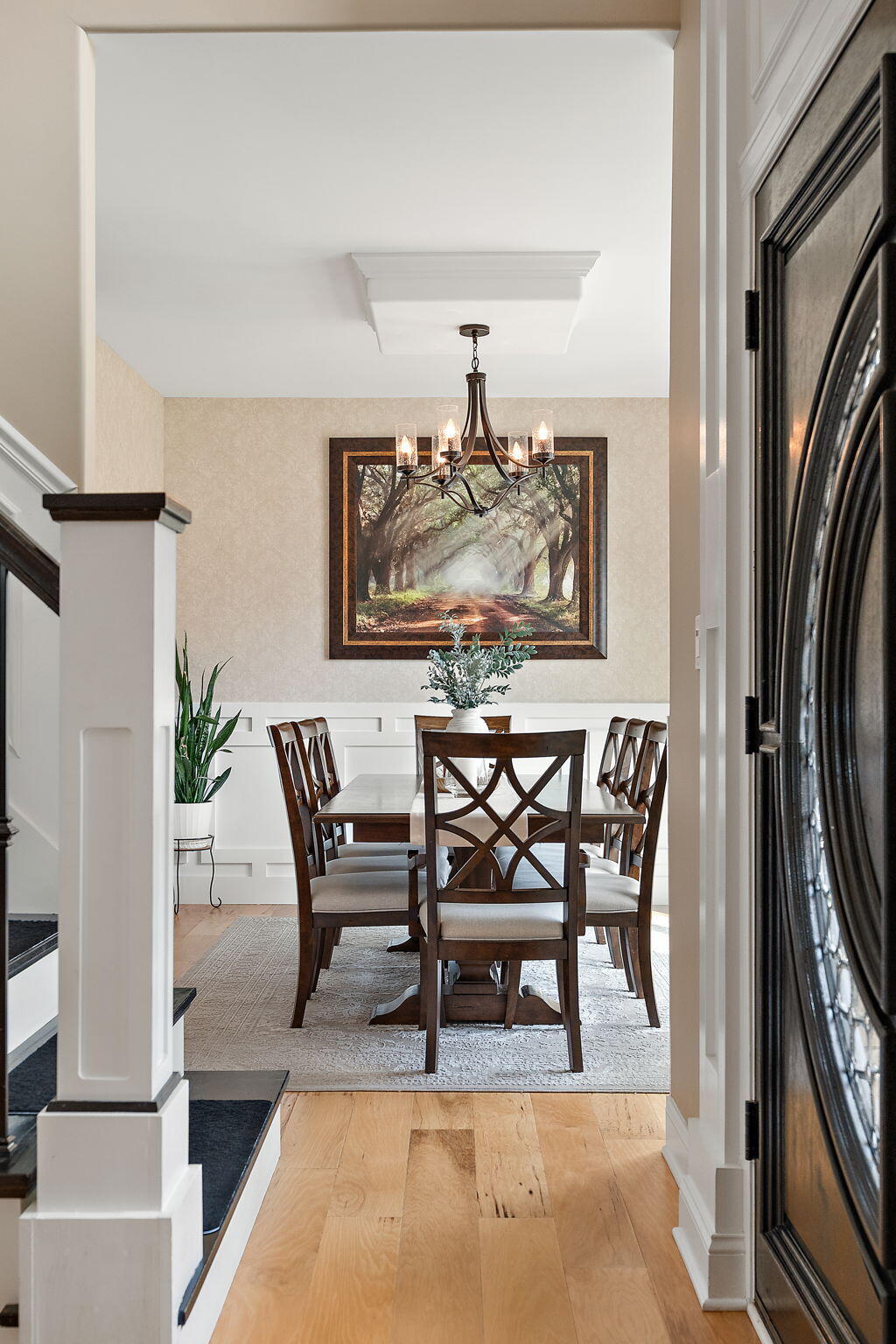 9192 Michigan Drive Crown Point, IN 46307 - Photo 10 of 66 a view of a dining room with furniture and wooden floor