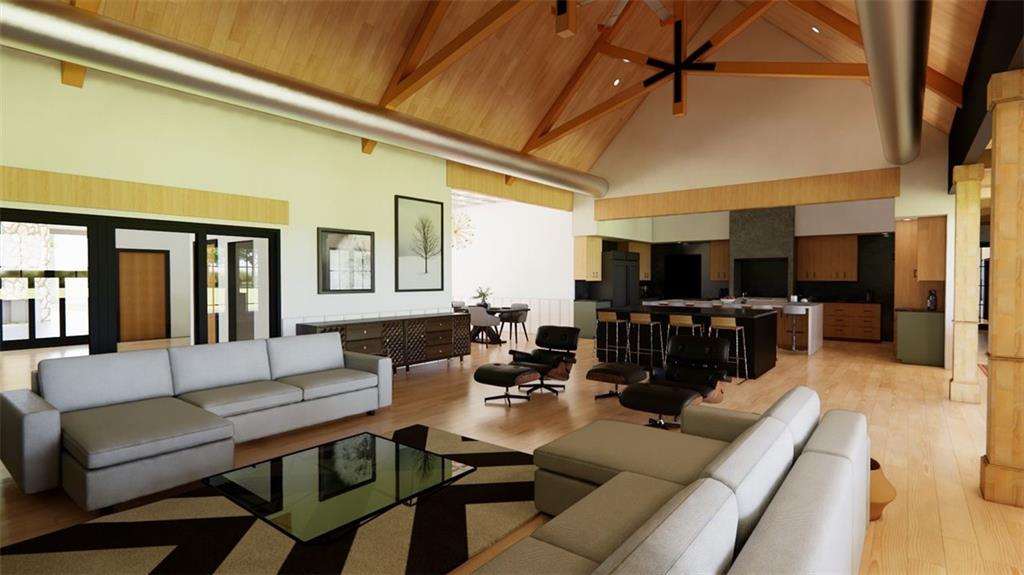 1921 Euharlee Road Kingston, GA 30145 - Photo 12 of 71 a living room with lots of furniture and kitchen view