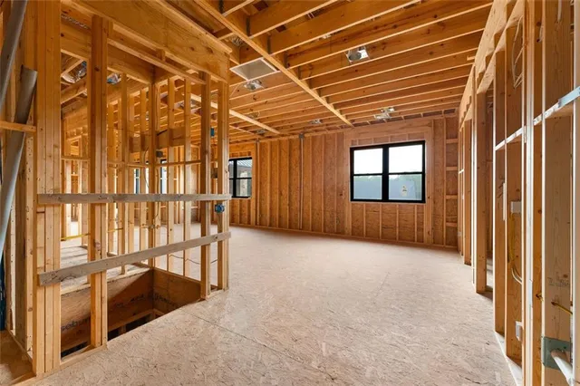 a view of an empty room