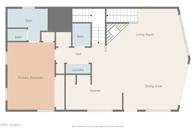 a view of a garden with an outdoor space