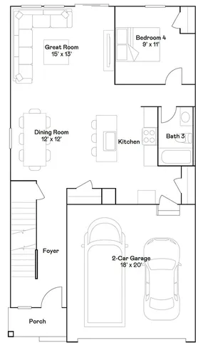 a picture of a bathroom with a white wall and a picture of a sign