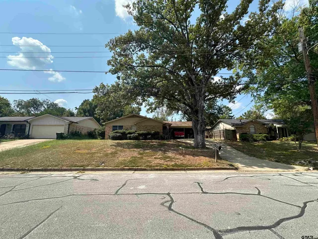 a view of backyard of the house