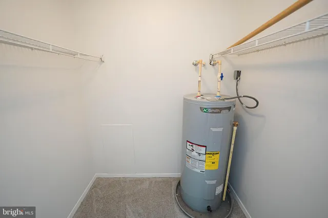 a view of water heater room