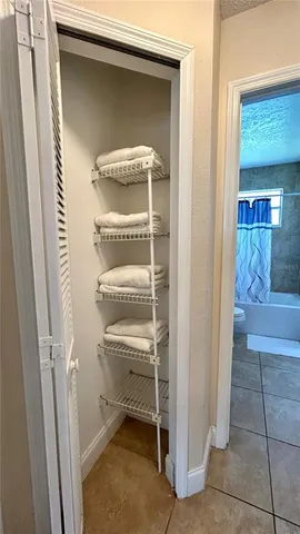 a room that has a bed in it