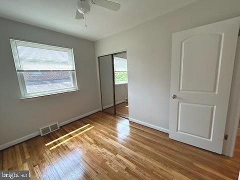328 Hoffnagle Street, Unit 2 Philadelphia, PA 19111 - Photo 28 of 39 a view of empty room with wooden floor and fan