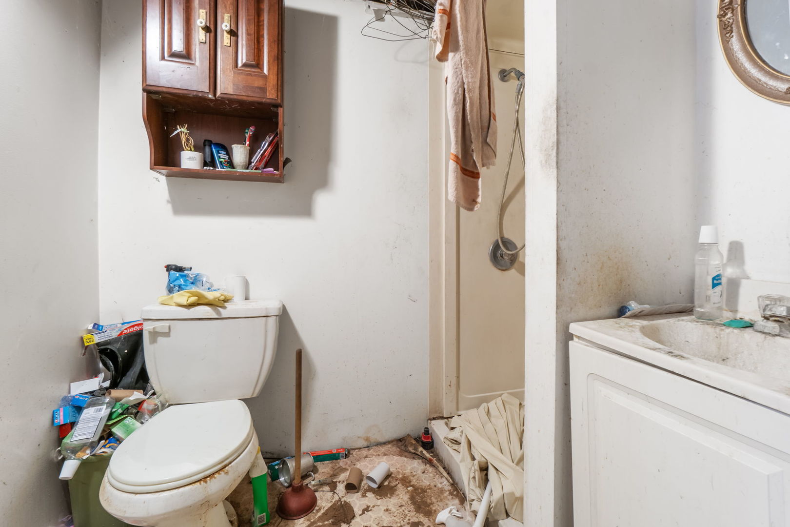 11505 Lakeview Road Richmond, IL 60071 - Photo 21 of 22 a bathroom with a toilet a sink and a mirror