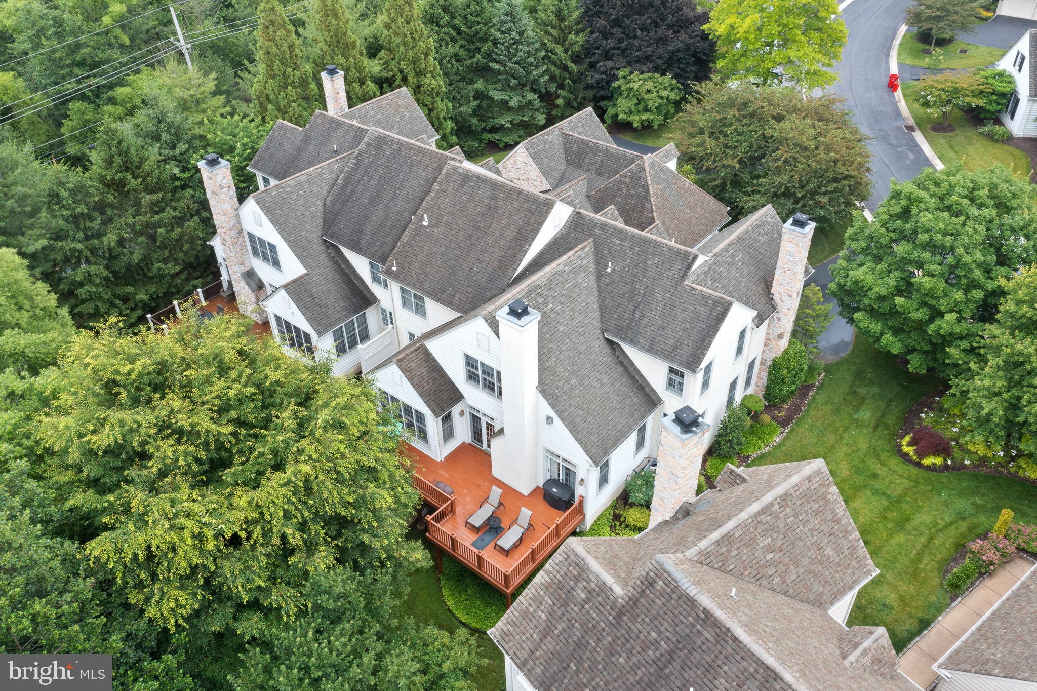 309 Applebrook Drive Malvern, PA 19355 - Photo 46 of 56 Overhead view of home from back