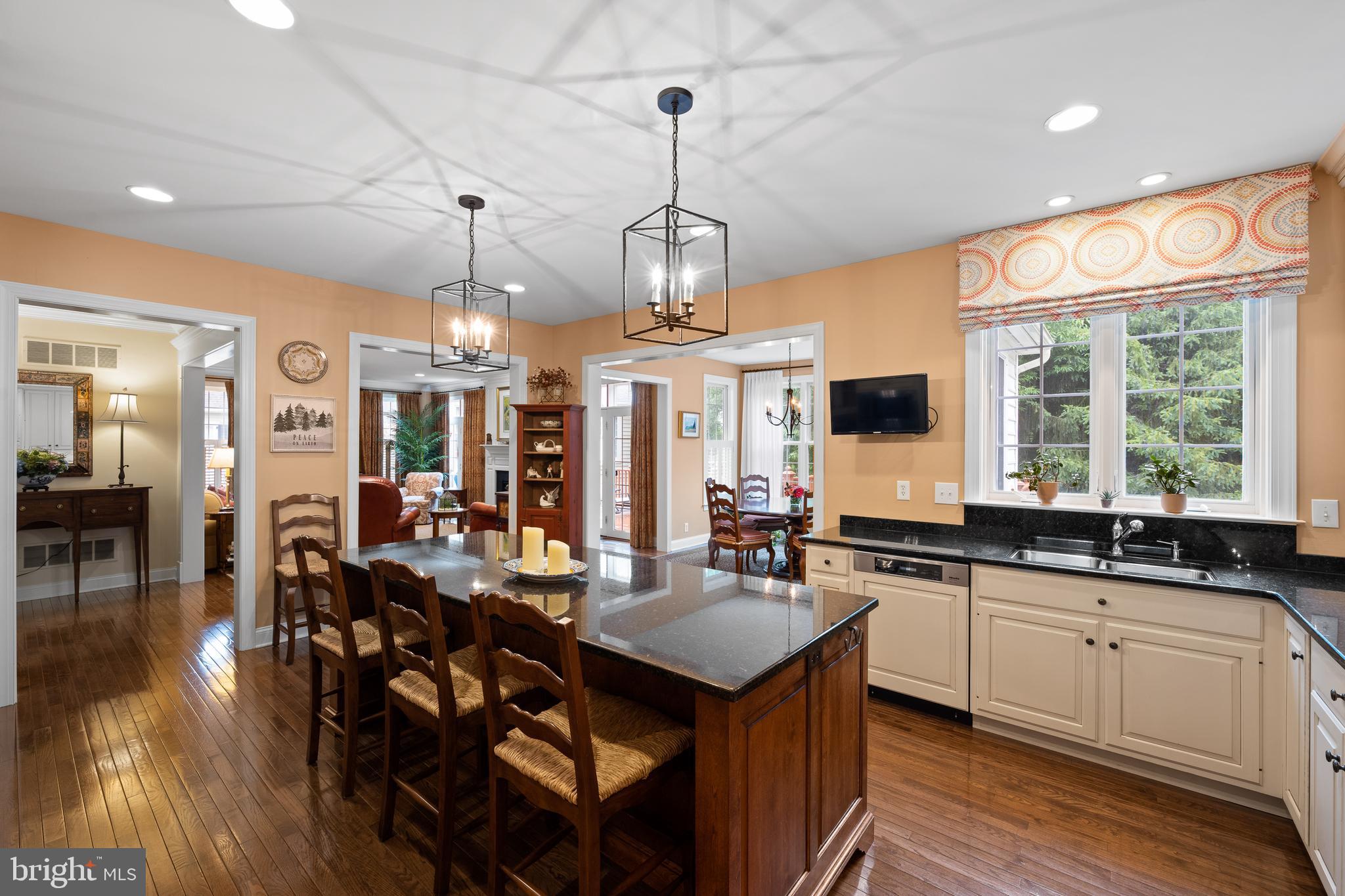 309 Applebrook Drive Malvern, PA 19355 - Photo 9 of 56 Kitchen island with seating and pendant lighting