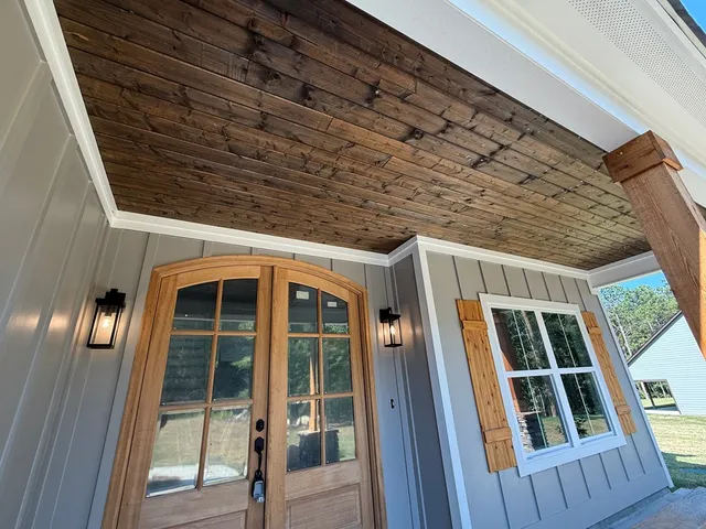 a view of front door