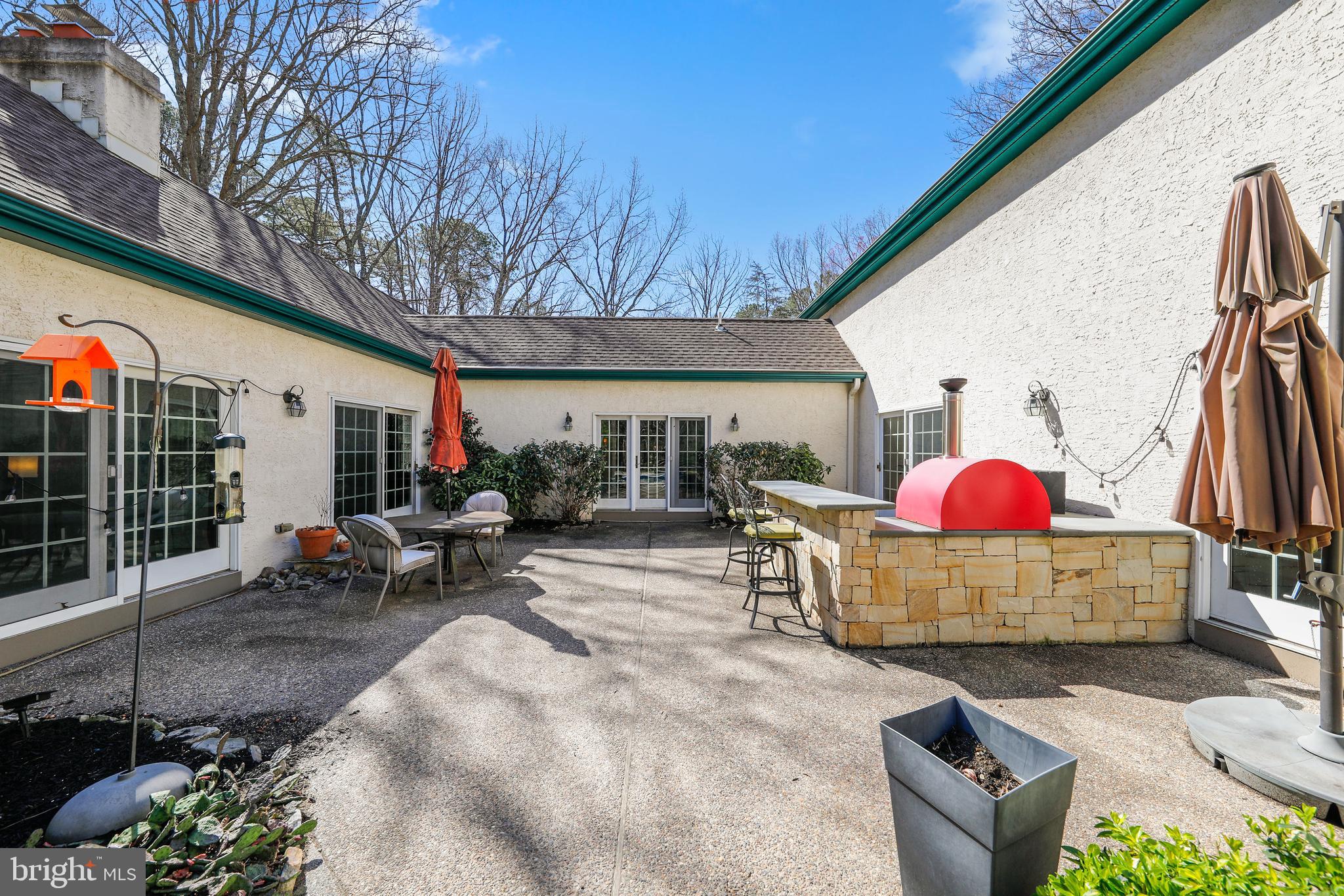 4 Ridge Court Medford, NJ 08055 - Photo 38 of 49 Backyard Courtyard with Outdoor Kitchen