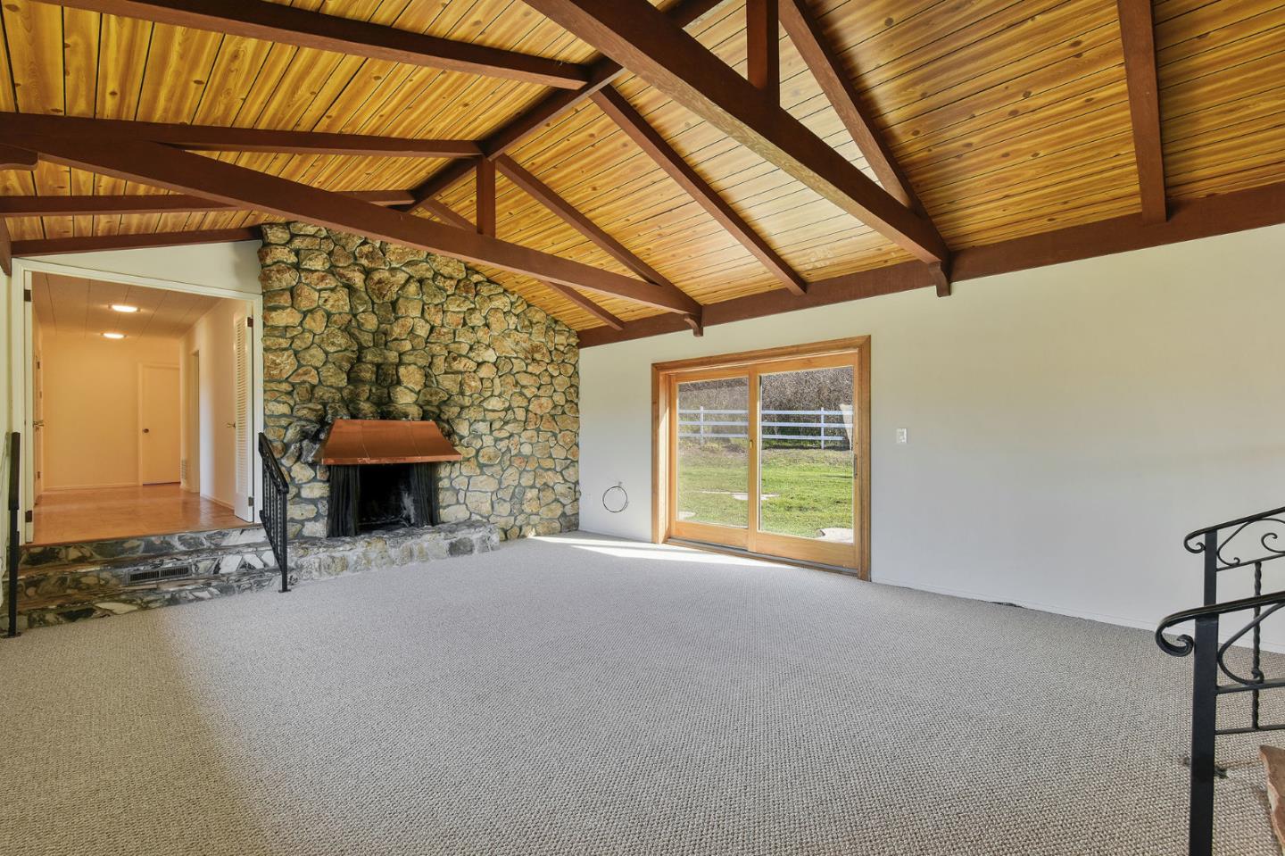991 Zamora Drive Pacifica, CA 94044 - Photo 15 of 26 a view of an empty room with a fireplace