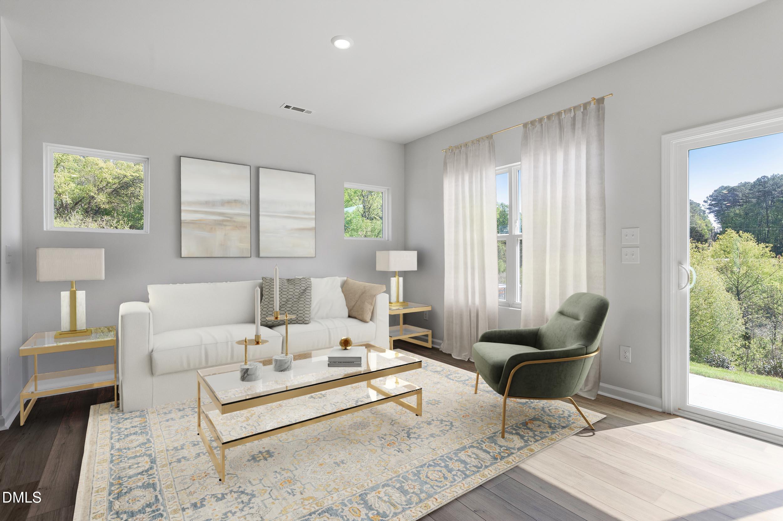 240 Powell Townes Way, Unit 272 Raleigh, NC 27603 - Photo 2 of 21 Great Room - Dahlia - Virtual Staging