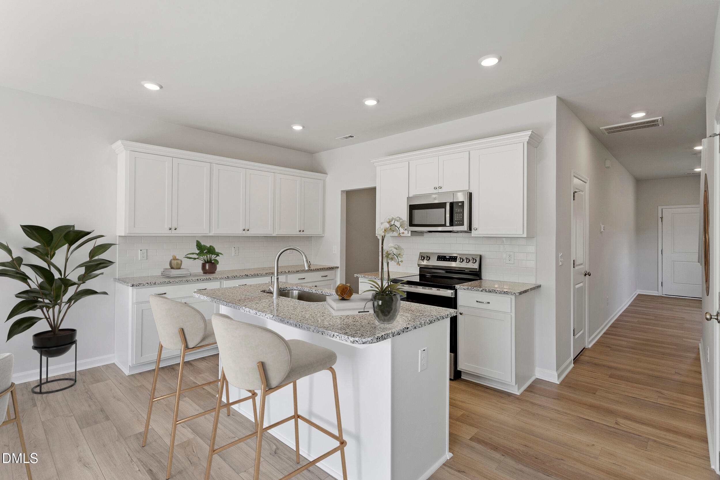 240 Powell Townes Way, Unit 272 Raleigh, NC 27603 - Photo 6 of 21 Kitchen - Dahlia - Virtual Staging