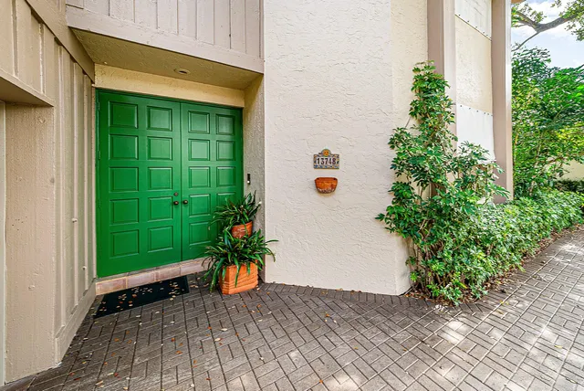 a view of a entryway door of the house