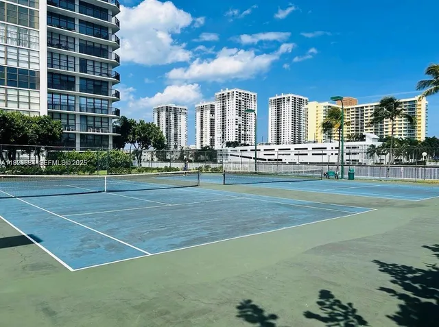 a building view with outdoor space