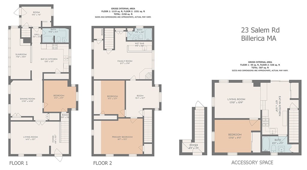 23 Salem Road Billerica, MA 01862 - Photo 42 of 42 a picture of a floor plan
