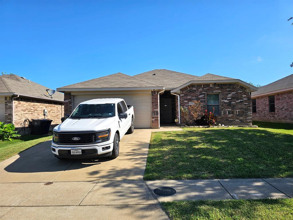 a car parked in front of a house