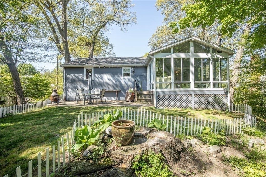 142 Spring Street Stoneham, MA 02180 - Photo 3 of 27 a front view of a house with a yard
