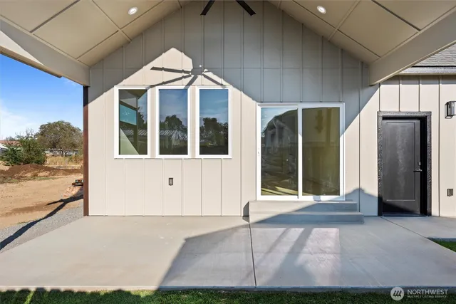 a view of a house with a garden