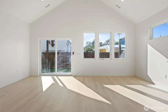 a view of a room with window