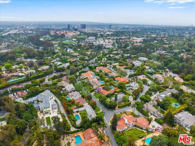 an aerial view of multiple house