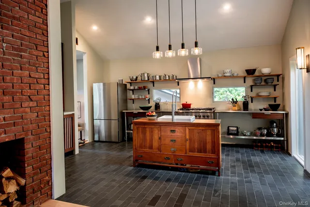 a view of a living room with a porch