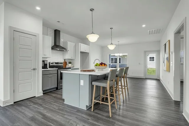 a view of a bathroom from the hallway
