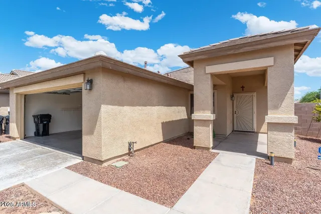 a view of a house with a balcony