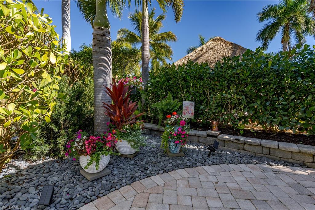 13466 Ladyfish Lane Naples, FL 34114 - Photo 12 of 40 a view of a backyard with plants and palm trees