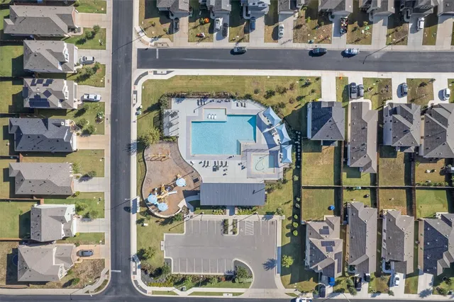 a bird view of a building