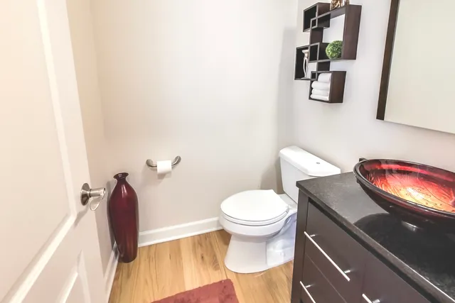 a bathroom with a sink and a toilet