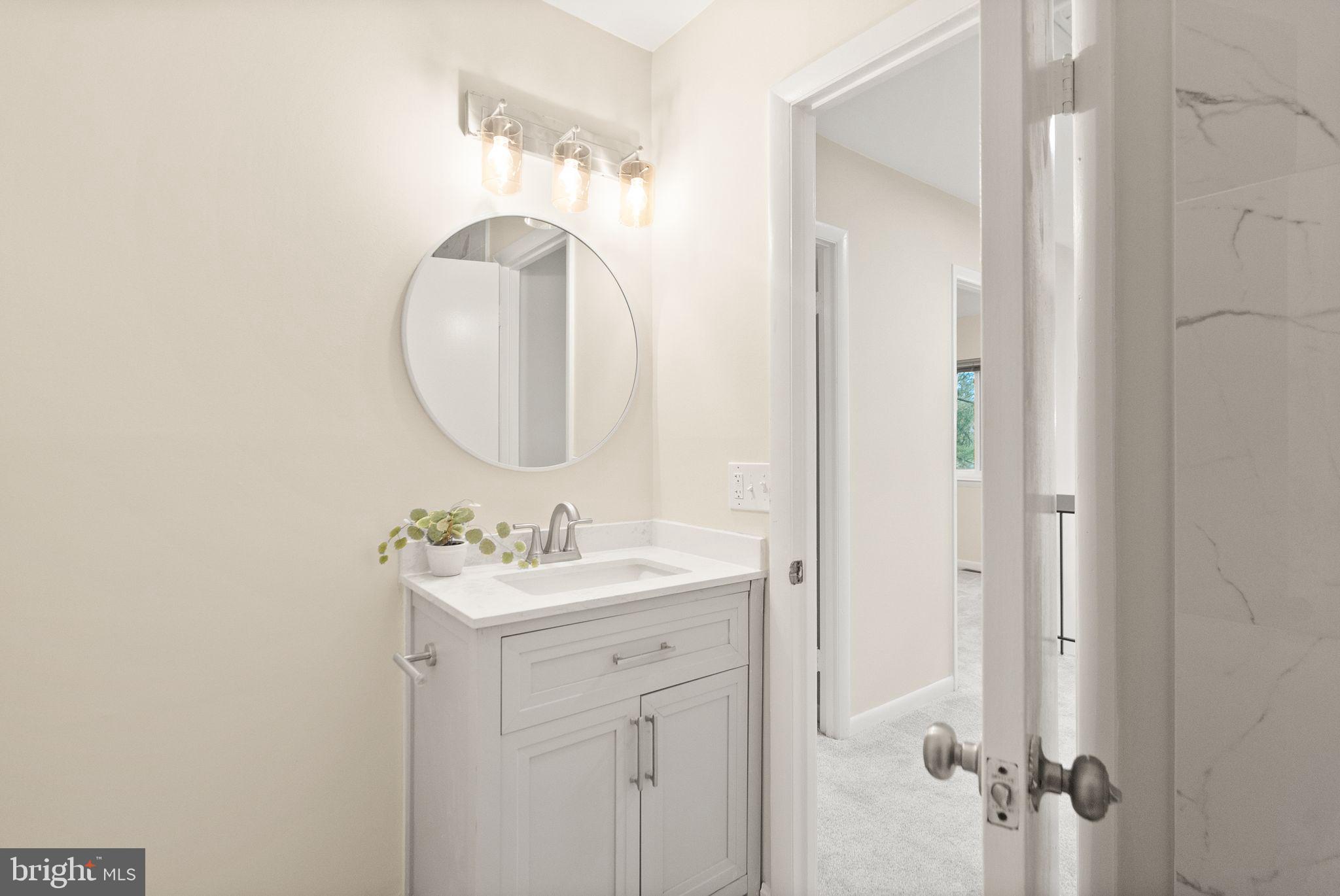 11801 Coopers Court Reston, VA 20191 - Photo 40 of 66 a bathroom with a sink and a mirror