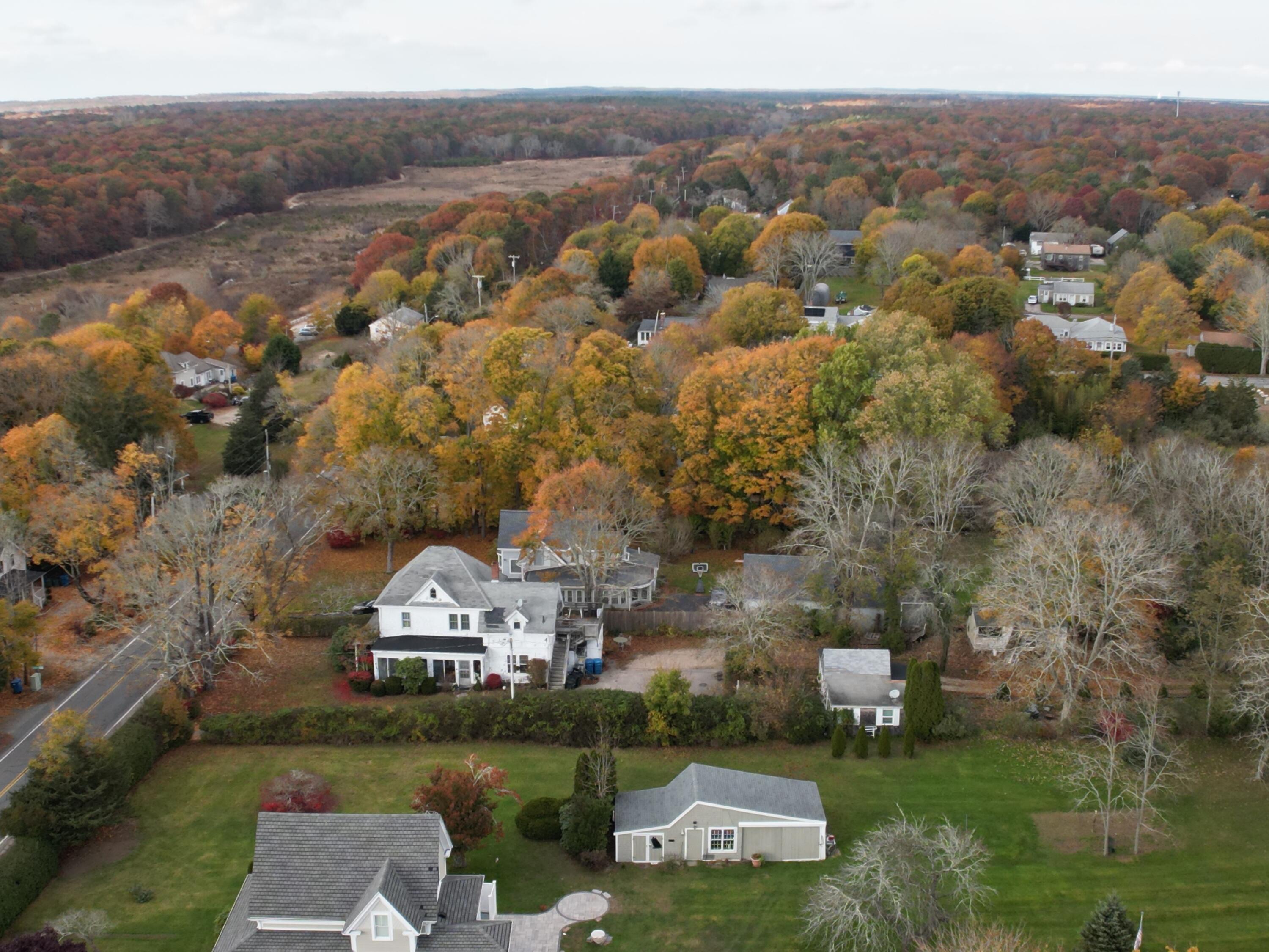 33 John Parker Road East Falmouth, MA 02536 - Photo 7 of 12 an aerial view of a house with a garden
