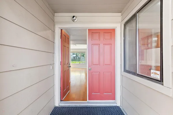 a view of front door