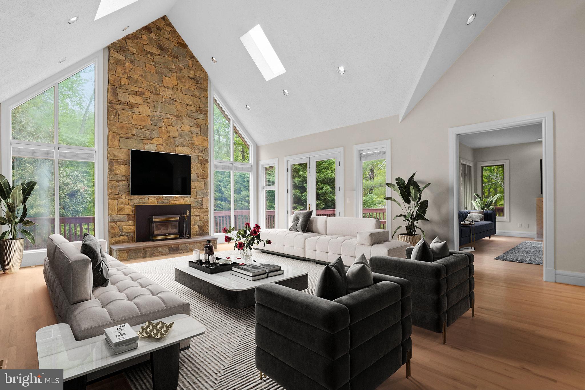 9708 Kendale Road Potomac, MD 20854 - Photo 3 of 47 Living Room - Photo with Virtual Staging